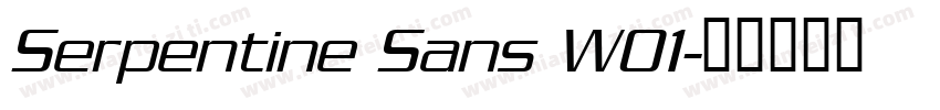 Serpentine Sans W01字体转换